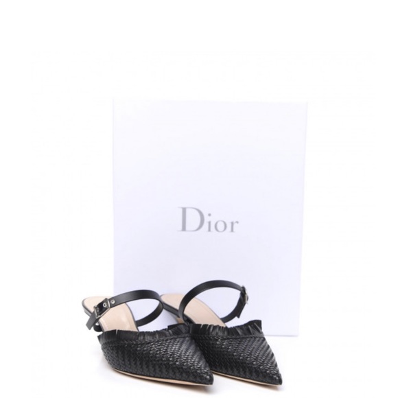 Brand new CHRISTIAN DIOR Lambskin Woven Teddy D Mule, size 39 - Picture 2 of 5